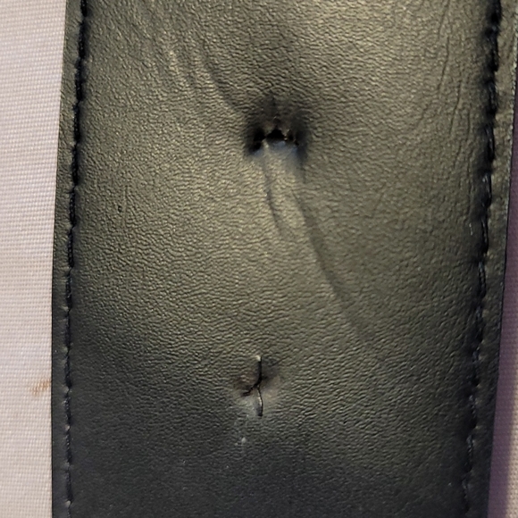 Express belt vintage 70's green suede gold tone buckle Size Medium - Picture 9 of 10